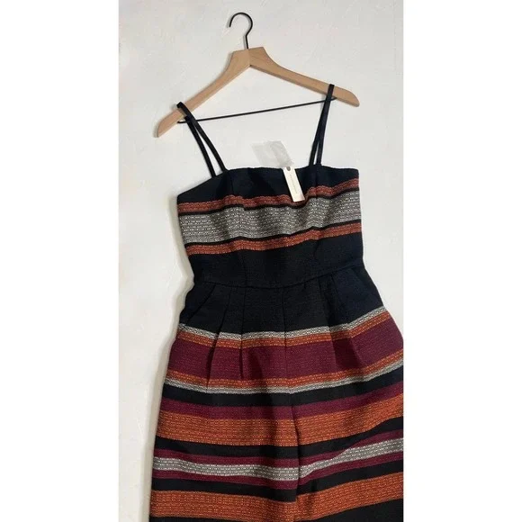 NWT!! Anthropologie COREY LYNN CALTER Nina Cropped Tweed Jumpsuit Stripes 10 - Picture 4 of 15